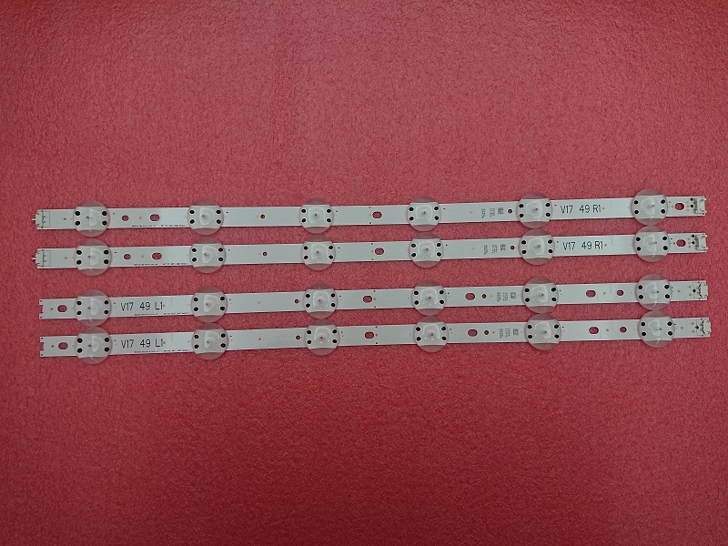 4 PCS LED strip For LG 49UV340C 49UJ670V V17 49 R1 L1 ART3 2862 2863 6916L-2862A 6916L-2863A